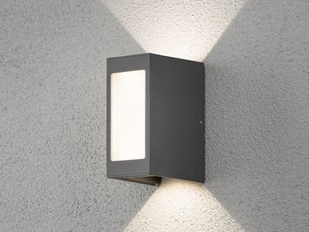 Fassadenleuchte GU10 IP54 grau Wand Lampe UP-Beleuchtung BALEO MINI GTV 6879 