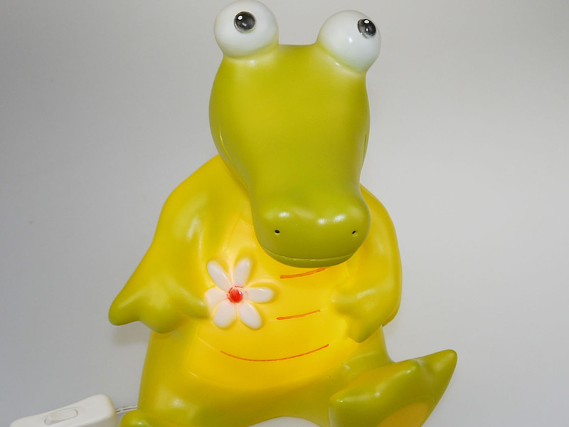 LED Dekolampe, Krokodil Lampe HECTOR eine tierisch lustige Kinderzimmerlampe
