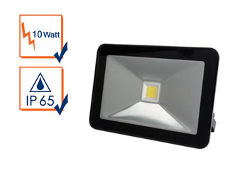 10W LED Strahler 13 x 9cm mit Befestigungsbügel, flaches Design 2,8cm, IP65