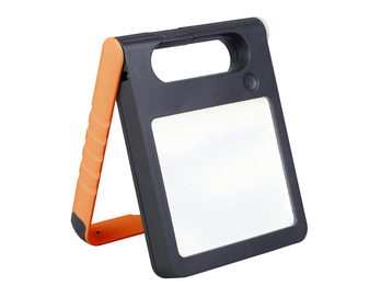 LED Solarleuchte PADLIGHT, USB Ein-& Ausgang, IP44, Touchdimmer, H. 18cm, Orange