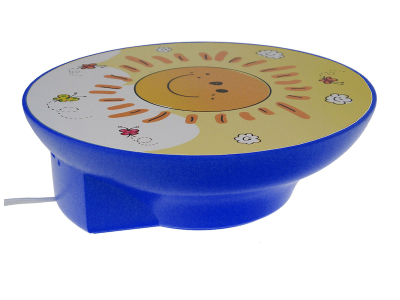 LED Kinderzimmer Wandlampe SUNNY Gelb, Sonnenmotiv, Ø 25cm