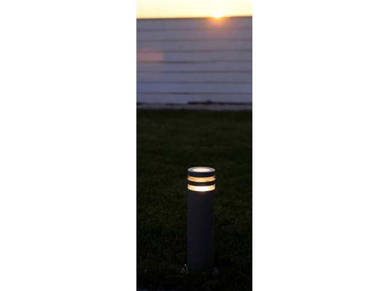 Moderne LED Wegeleuchte / Sockelleuchte FOCUS, Aluguss anthrazit, Höhe 40 cm