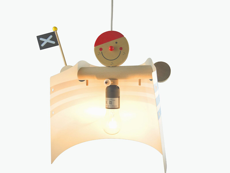 LED Pendellampe für kleine Abenteurer, Kinderzimmerleuchte LAMPENPIRAT