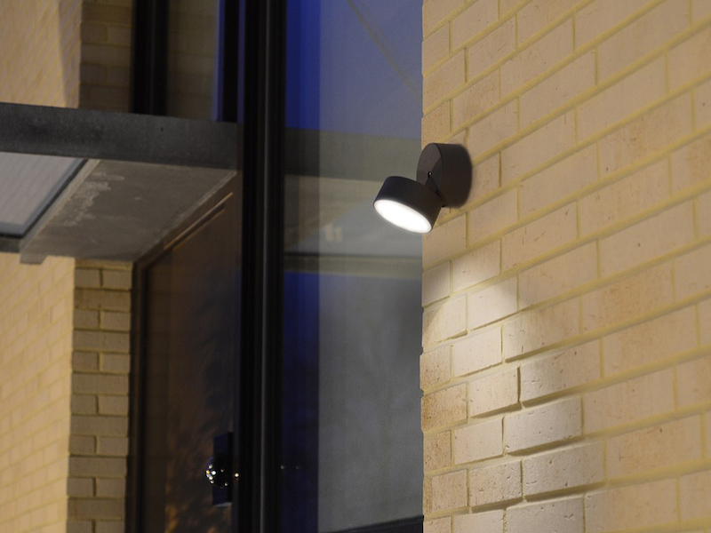 LED Außenwandleuchte TRUMPET mit beweglichem Kopf, 9.4cm∅