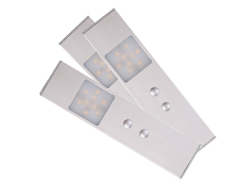 SET: 3 LED-Möbeleinbauleuchten mit Bewegungs-Sensor, ideal für Schränke u.ä.