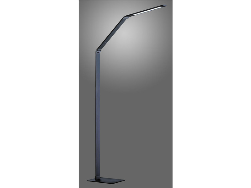 LED Stehleuchte GERI Grau, dimmbar & Lichtfarbe wählbar, Höhe 133cm