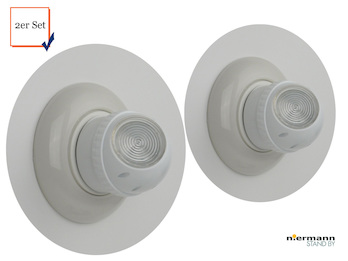 2er Set Schwenkbare LED-Nachtlichter 360° ROTATION, Dämmerungssensor