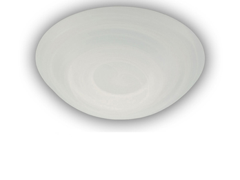 LED Deckenleuchte / Deckenschale rund, Glas Alabaster, Ø 25cm