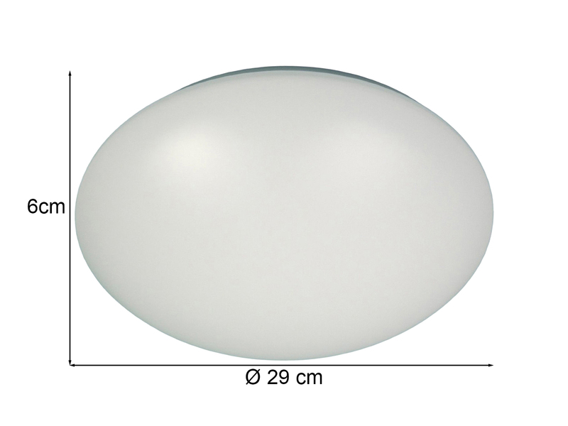 LED Deckenleuchte / Deckenschale rund, Kunststoff opalweiß, Ø 29 cm