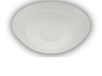 LED Deckenleuchte  Deckenschale rund, Glas Alabaster, Ø 35cm