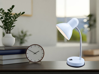 Klammerleuchte Bürolampe Schreibtischleuchte Globo LED Klemmlampe silber schwenkbar 