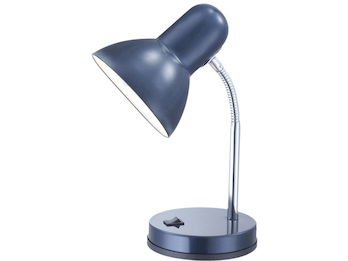 Globo mit / Schreibtischlampe Flexrohr Blau LED, Tischleuchte