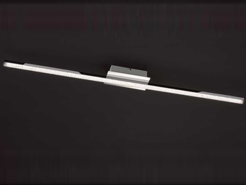 LED Wandleuchte AKRON in Nickel matt, Länge 120cm, dimmbar