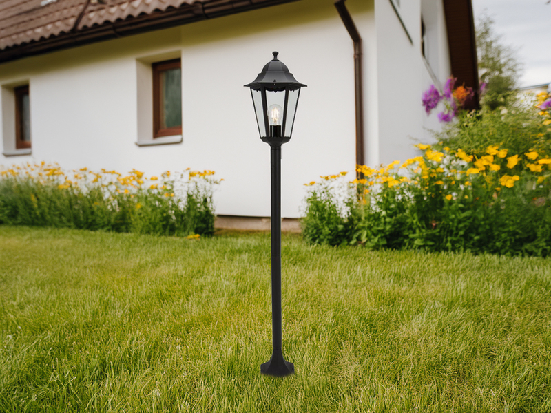 Wegeleuchte Classico Aluminium mit 125 cm Höhe IP44, für E27-Leuchtmittel