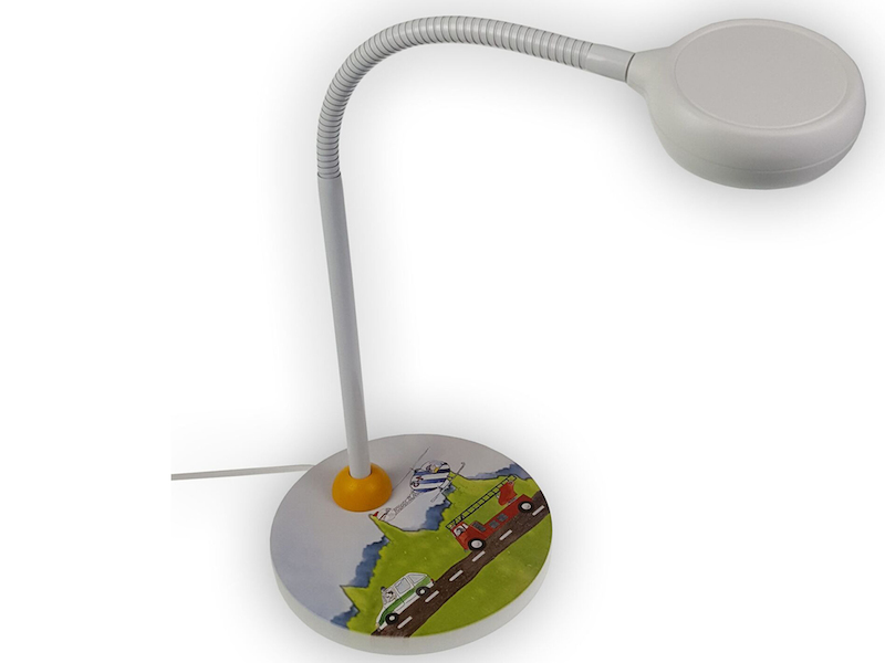 Kinder Schreibtischlampe AUTOMOBILE mit Flexarm, Höhe 43cm