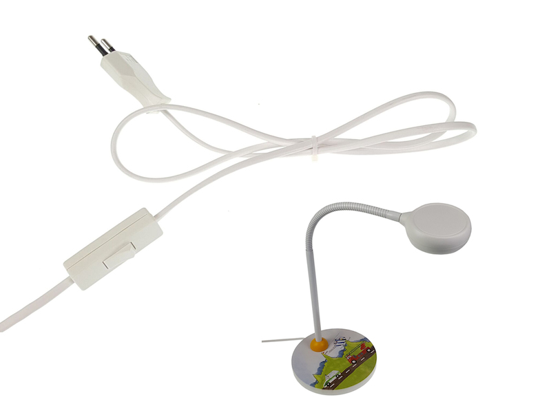 Kinder Schreibtischlampe AUTOMOBILE mit Flexarm, Höhe 43cm