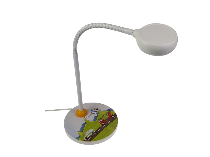 Kinder Schreibtischlampe AUTOMOBILE mit Flexarm, Höhe 43cm