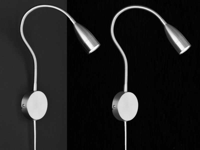 2er SET LED Wandlampen dimmbar, Leselampen Wandmontage, Breite 8cm