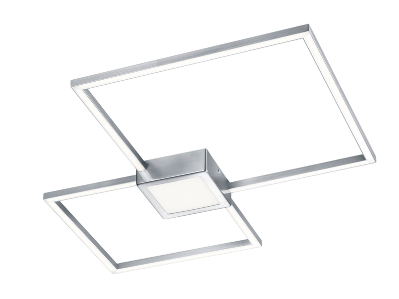 LED Deckenleuchte HYDRA extra flach & dimmbar, 65cm, Silber