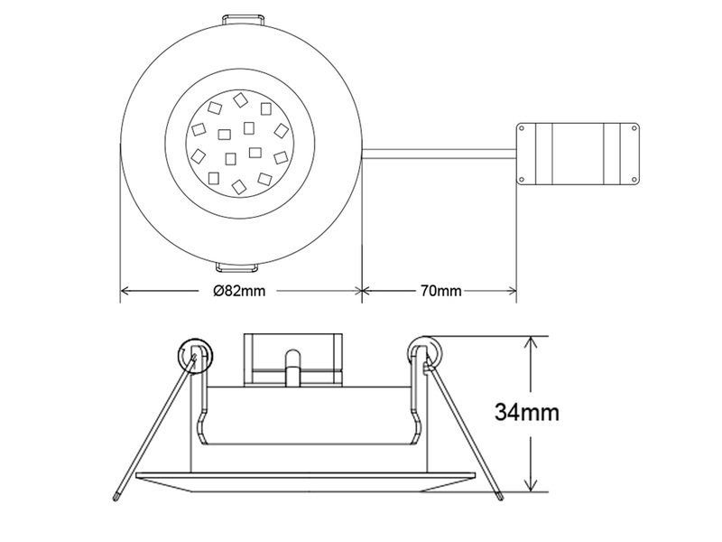 Runder LED Einbaustrahler Decke Doppelpack schwenkbar Nickel matt 5 Watt