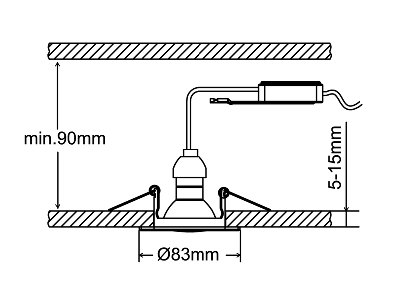 Runde Einbaustrahler Decke im 4er Set schwenkbar Silber Chrom GU10