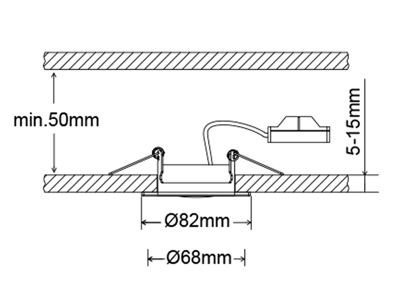 Runder LED Einbaustrahler Decke im 4er Set schwenkbar Weiß matt 5 Watt