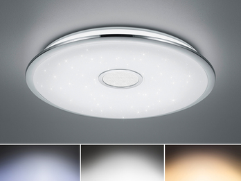 Große LED Deckenleuchte OSAKA dimmbar mit Fernbedienung & 3 Lichtfarben, Ø 65cm