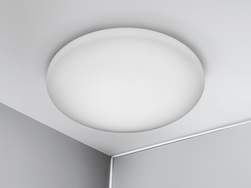 Badezimmer LED Deckenleuchte SILMA Weiß rund Ø 28cm