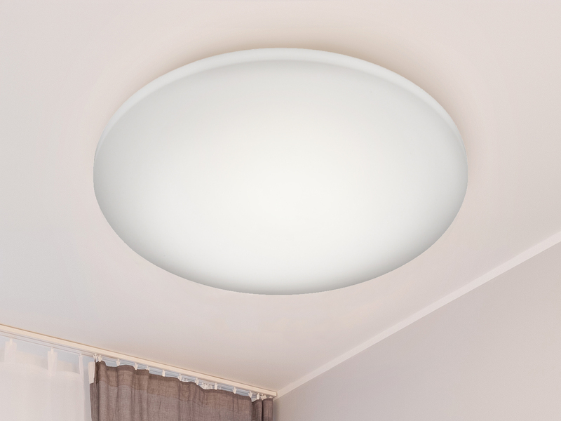 Badezimmer LED Deckenleuchte SILMA Weiß rund Ø 28cm