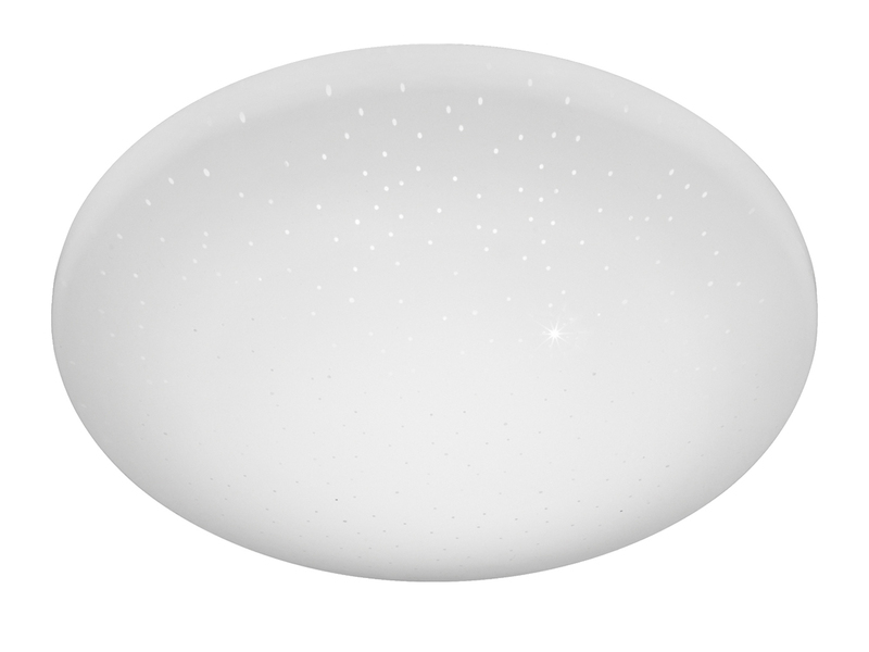 Kleine LED Deckenleuchte SILMA mit Sternenhimmel - Feuchtraumgeeignet Ø 28cm