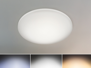LED Deckenlampe weiß - Dimmer, Lichtfarbenwechsel & Nachtlicht per Fernbedienung