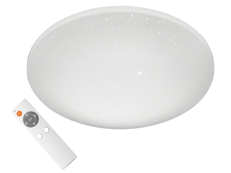 Dimmbare LED Deckenleuchte SILMA mit Fernbedienung & Sternenhimmel Ø 40cm