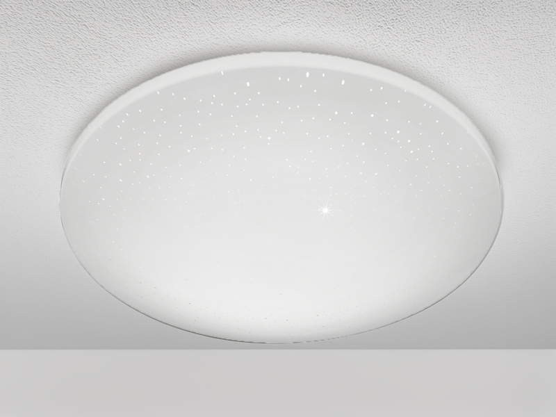 Dimmbare LED Deckenleuchte SILMA mit Fernbedienung & Sternenhimmel Ø 40cm