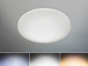 LED Deckenlampe Starlight Effekt - Dimmer & Nachtlicht mit Fernbedienung