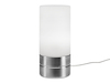 Tischleuchte SARNO mit Touch Dimmer & Glasschirm opal weiß - LED geeignet
