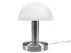 Tischleuchte WARIN mit Glas Lampenschirm Opal Weiß dimmbar über Touch Sensor