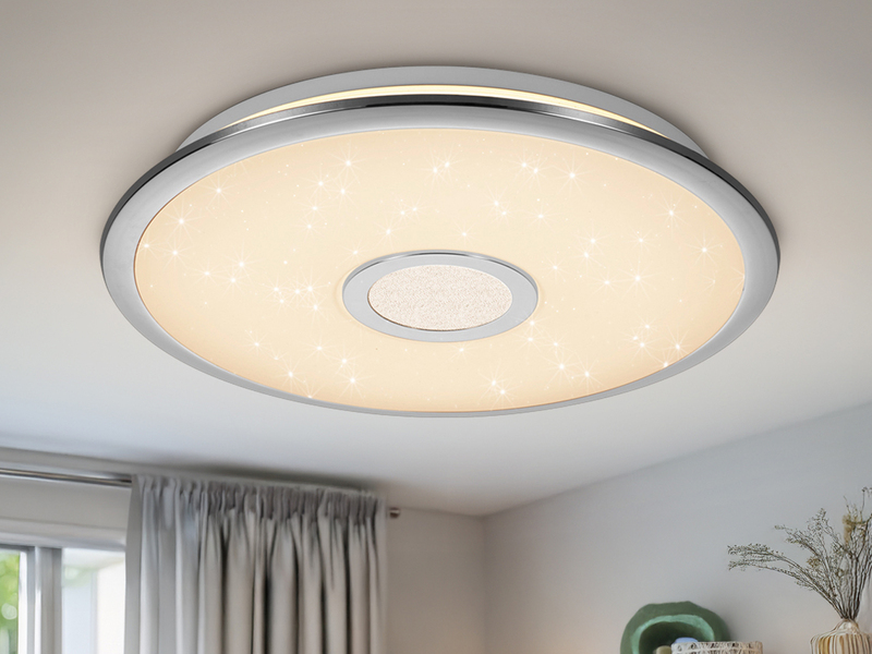 LED Deckenleuchte OSAKA dimmbar mit Fernbedienung & 3 Lichtfarben, Ø 42cm