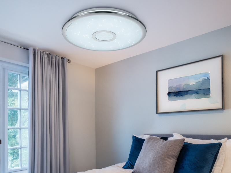 LED Deckenleuchte OSAKA dimmbar mit Fernbedienung & 3 Lichtfarben, Ø 42cm