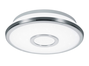 Kleine LED Deckenleuchte OSAKA rund mit Sternenhimmel, dimmbar, Ø 21cm
