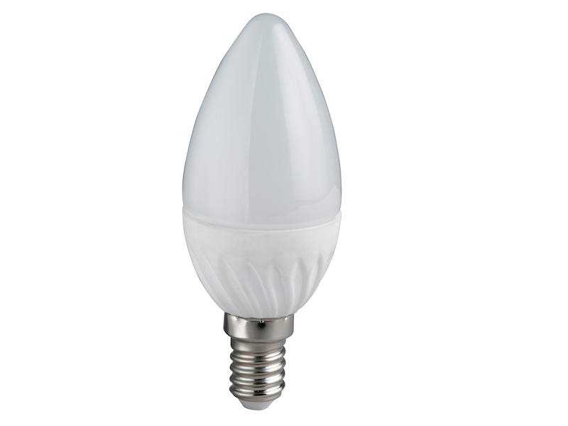E14 LED - 5 Watt, 400 Lumen, 3000 Kelvin warmweiß, Ø3,7cm - extern dimmbar