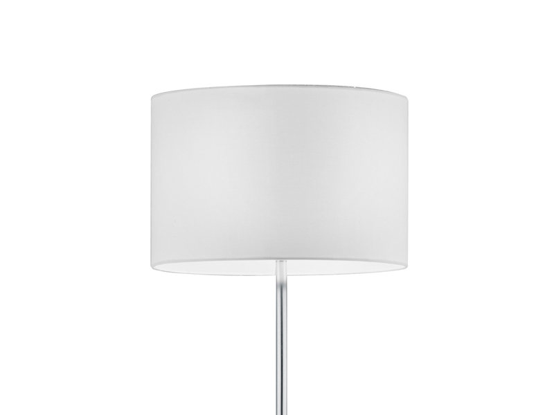 Klassische Stehlampe mit Stoffschirm Weiß & E27 LED, Höhe 160cm