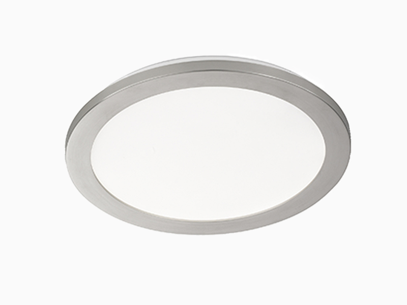 Dimmbare LED Deckenleuchte GOTLAND Ø 30cm, IP44, nickel matt