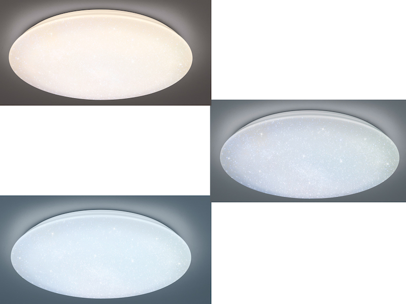 Große LED Deckenleuchte NAGANO mit Fernbedienung dimmbar, 3 Lichtfarben, Ø79cm