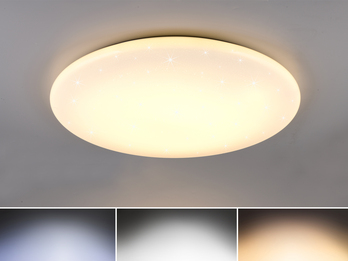 Große LED Deckenleuchte NAGANO extra hell, dimmbar mit Fernbedienung, Ø 79cm