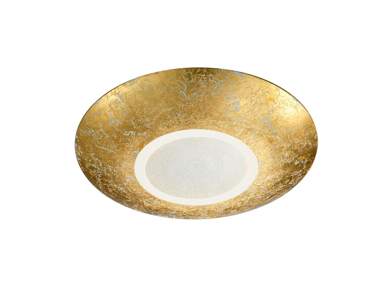 Design LED Deckenleuchte CHIROS mit Blattgold Ø 32cm