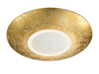 Design LED Deckenleuchte CHIROS mit Blattgold Ø 32cm