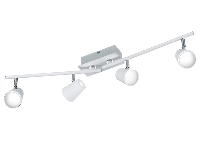 LED Deckenstrahler NARCOS 4-flammig Weiß, Breite 81,5cm