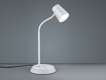 LED Schreibtischlampe NARCOS Weiß dimmbar, Höhe 38cm