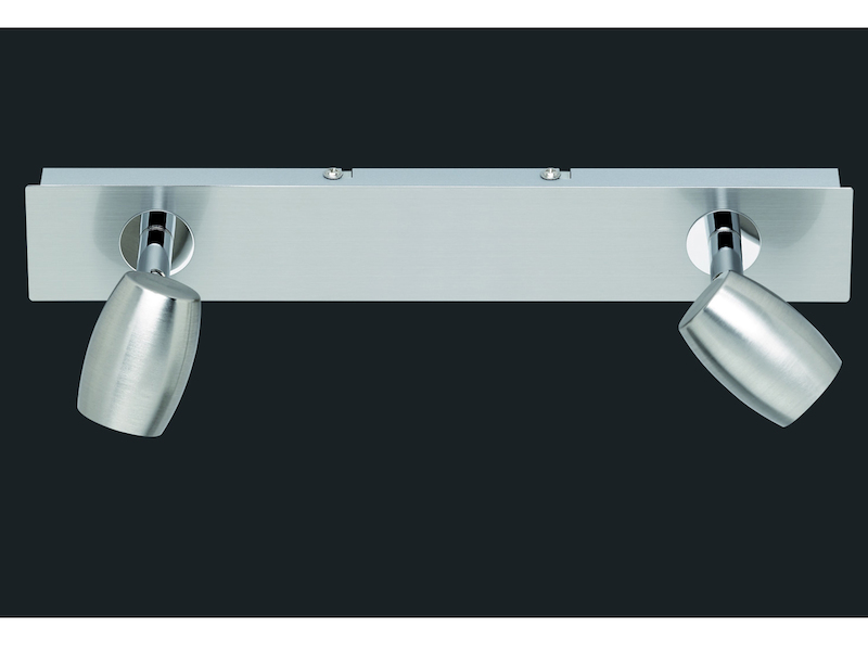 LED Deckenstrahler Silber 2-flammig, Breite 32cm
