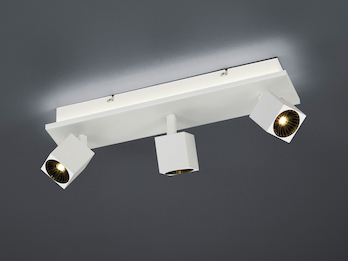 LED Deckenstrahler CUBA 3-flammig mit indirekter Beleuchtung, Weiß
